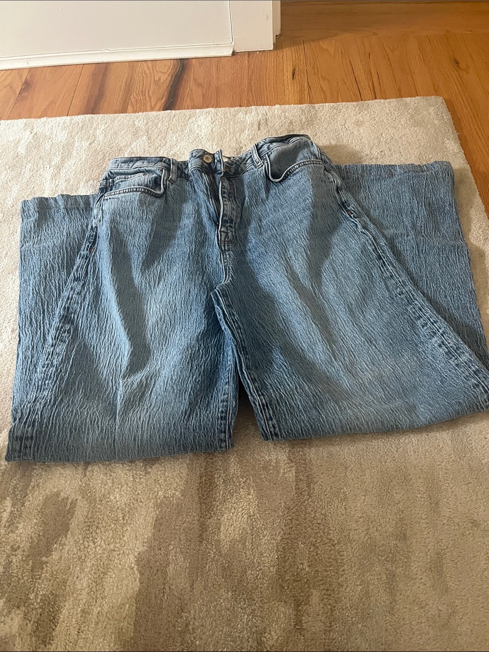 Triarchy Ms. Fonda High Rise Wide Leg Jeans in Prime Indigo - Picture 3 of 4